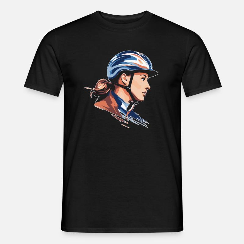 Pferde - Männer T-Shirt - Schwarz
