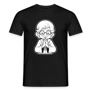 Christian Christianity Granny - Men's T-Shirt - black - Front - AI Model Male 178 light (178cm)
