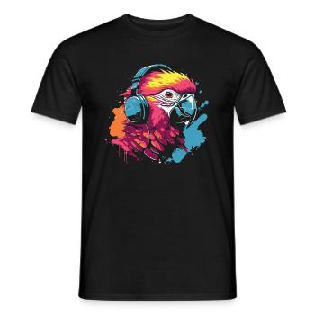 Perroquet - T-shirt homme - noir - Devant - AI Model Male 178 light (178cm)