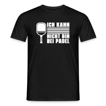 Padel No Puedo Tengo Padel - Männer T-Shirt - Schwarz - Vorne - AI Model Male 178 light (178cm)