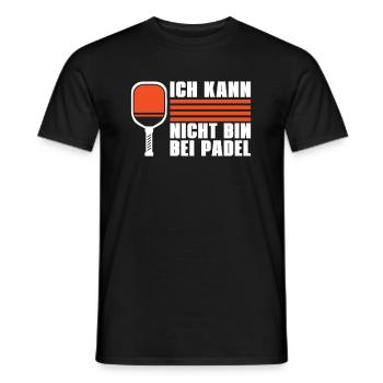 Padel No Puedo Tengo Padel - Männer T-Shirt - Schwarz - Vorne - AI Model Male 178 light (178cm)