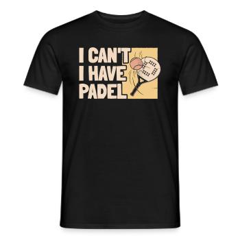 Padel Cool No Puedo Tengo Padel - Männer T-Shirt - Schwarz - Vorne - AI Model Male 178 light (178cm)