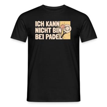 Padel Cool No Puedo Tengo Padel - Männer T-Shirt - Schwarz - Vorne - AI Model Male 178 light (178cm)