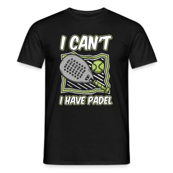 Padel No Puedo Tengo Padel - Männer T-Shirt - Schwarz - Vorne - AI Model Male 178 light (178cm)