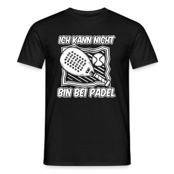 Padel No Puedo Tengo Padel - Männer T-Shirt - Schwarz - Vorne - AI Model Male 178 light (178cm)