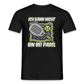Padel No Puedo Tengo Padel - Männer T-Shirt - Schwarz - Vorne - AI Model Male 178 light (178cm)