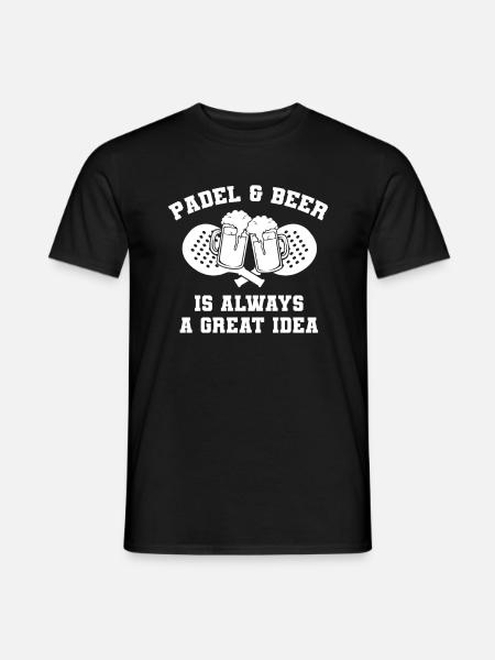 Padel Beer - Men's T-Shirt - black