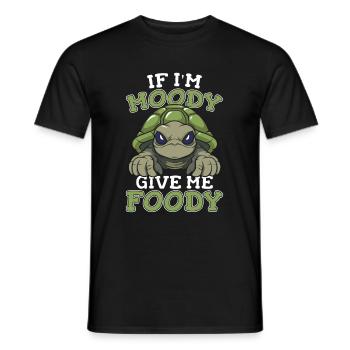 Tortue Drôle Si Je Suis De Mauvaise Humeur Donnez-Moi Gourmand - T-shirt homme - noir - Devant - AI Model Male 178 light (178cm)