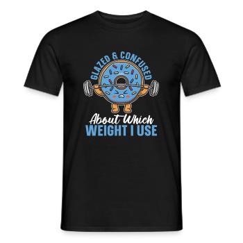 Donut Fitness Funny Donut Gym - T-shirt homme - noir - Devant - AI Model Male 178 light (178cm)