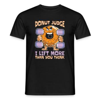 Donut Fitness Funny Donut Gym - T-shirt homme - noir - Devant - AI Model Male 178 light (178cm)