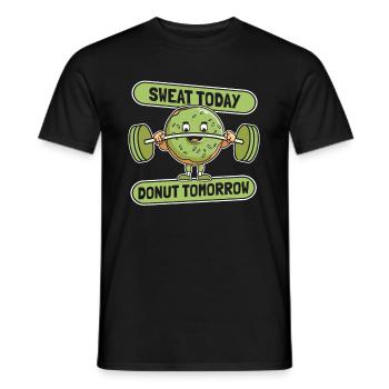 Donut Fitness Donut Gym - T-shirt homme - noir - Devant - AI Model Male 178 light (178cm)