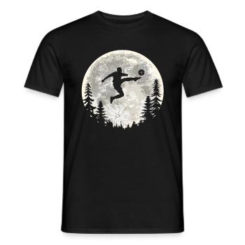 Football Football Lune - T-shirt homme - noir - Devant - AI Model Male 178 light (178cm)