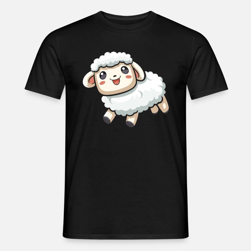Schaf - Männer T-Shirt - Schwarz