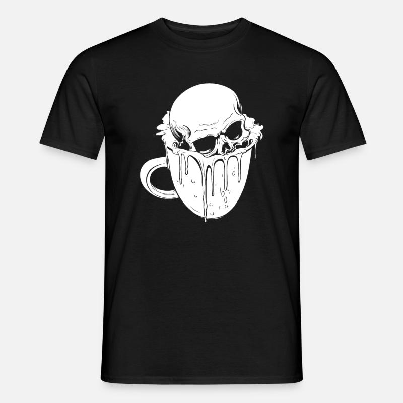 Coffee Cafe Skull - Men’s T-shirt - black
