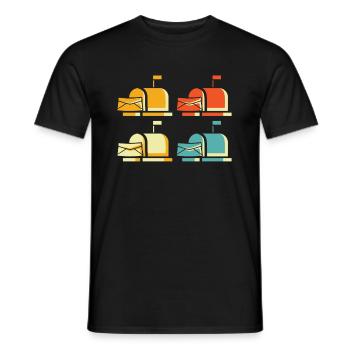 Postman Postman - Men's T-Shirt - black - Front - AI Model Male 178 light (178cm)