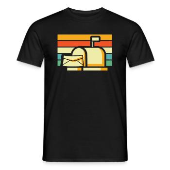 Postman Postman - Men's T-Shirt - black - Front - AI Model Male 178 light (178cm)
