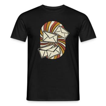 Postman Postman - Men's T-Shirt - black - Front - AI Model Male 178 light (178cm)