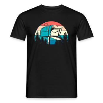 Postman Postman - Men's T-Shirt - black - Front - AI Model Male 178 light (178cm)