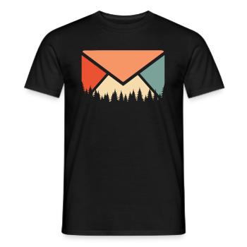 Postbote Briefträger - Männer T-Shirt - Schwarz - Vorne - AI Model Male 178 light (178cm)