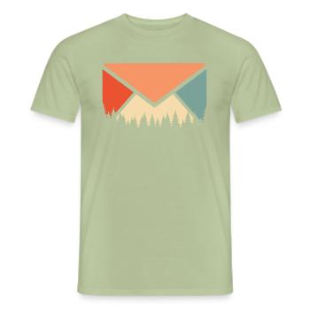 Postbote Briefträger - Männer T-Shirt - Sage - Vorne - AI Model Male 178 light (178cm)