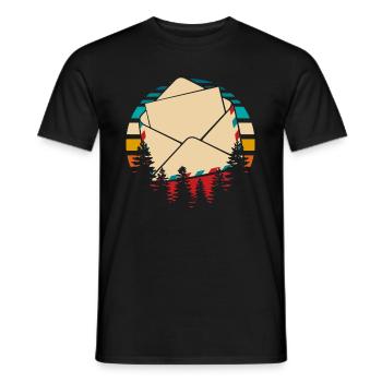 Postman Postman - Men's T-Shirt - black - Front - AI Model Male 178 light (178cm)