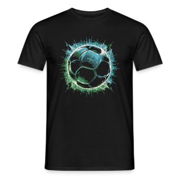 Joueurs de football - T-shirt homme - noir - Devant - AI Model Male 178 light (178cm)