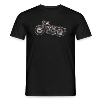 Moto Motard Motard - T-shirt homme - noir - Devant - AI Model Male 178 light (178cm)