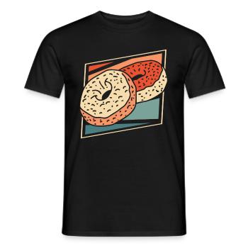 Doughnut - Men's T-Shirt - black - Front - AI Model Male 178 light (178cm)