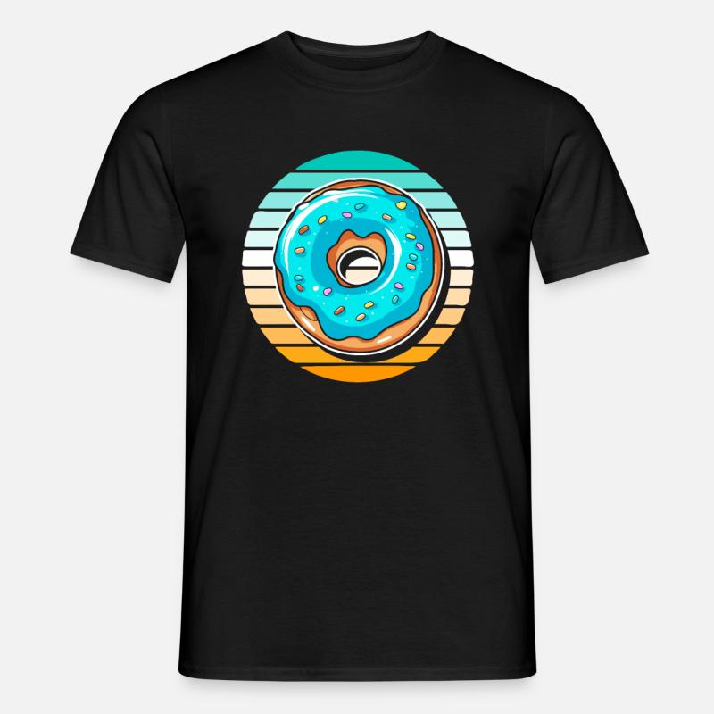Donut - Männer T-Shirt - Schwarz