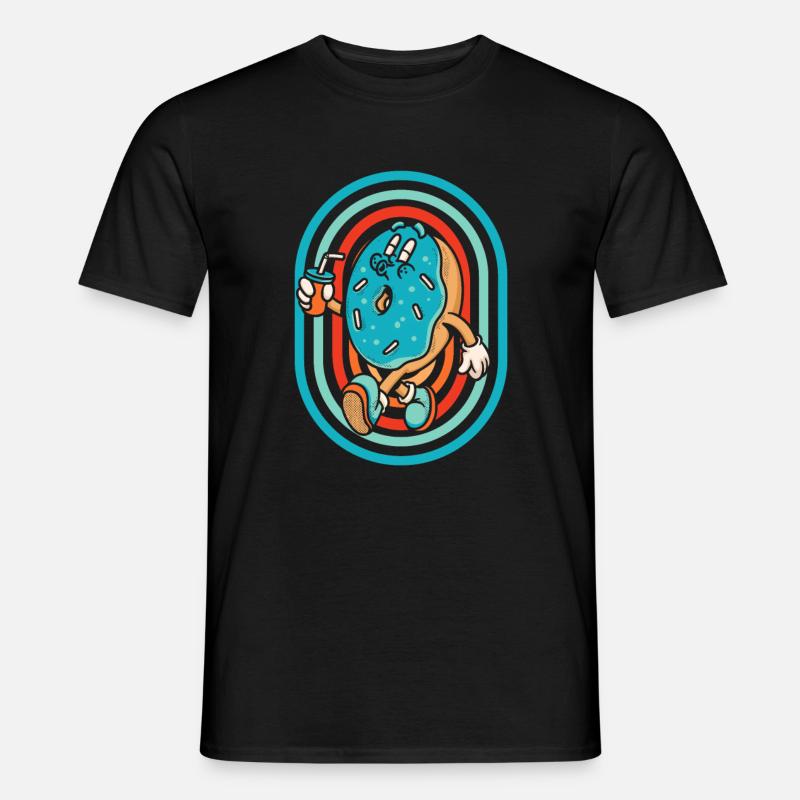 Donut - Männer T-Shirt - Schwarz