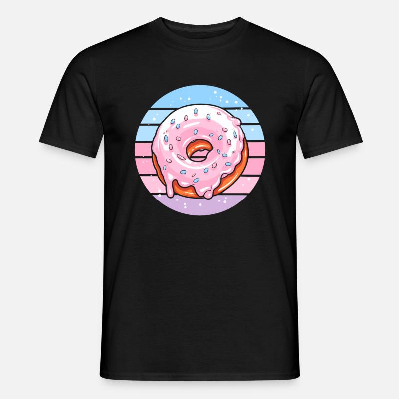 Donut - Männer T-Shirt - Schwarz