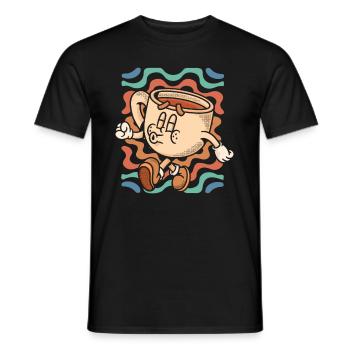 Coffee Cafe - Men's T-Shirt - black - Front - AI Model Male 178 light (178cm)