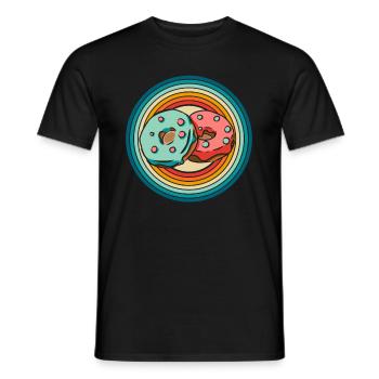 Doughnut - Men's T-Shirt - black - Front - AI Model Male 178 light (178cm)
