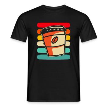 Coffee Cafe - Men's T-Shirt - black - Front - AI Model Male 178 light (178cm)