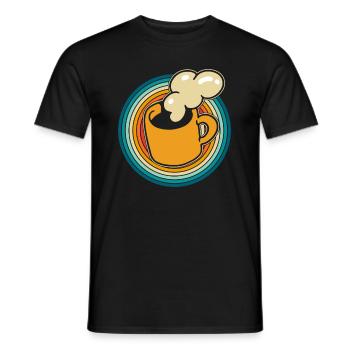 Kaffee Cafe - Männer T-Shirt - Schwarz - Vorne - AI Model Male 178 light (178cm)