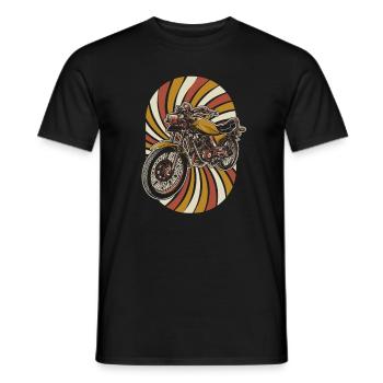 Moto Motard Motard - T-shirt homme - noir - Devant - AI Model Male 178 light (178cm)