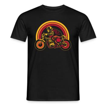 Moto Motard Motard - T-shirt homme - noir - Devant - AI Model Male 178 light (178cm)