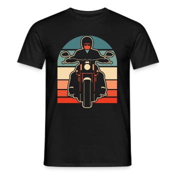 Motorrad Biker Motorbike - Männer T-Shirt - Schwarz - Vorne - AI Model Male 178 light (178cm)