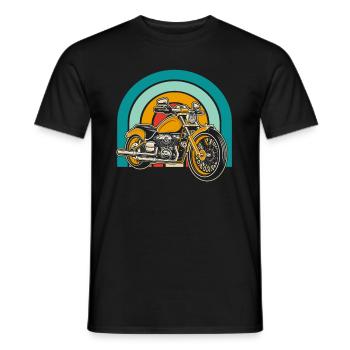 Motorrad Biker Motorbike - Männer T-Shirt - Schwarz - Vorne - AI Model Male 178 light (178cm)