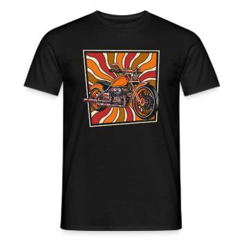 Motorrad Biker Motorbike - Männer T-Shirt - Schwarz - Vorne - AI Model Male 178 light (178cm)