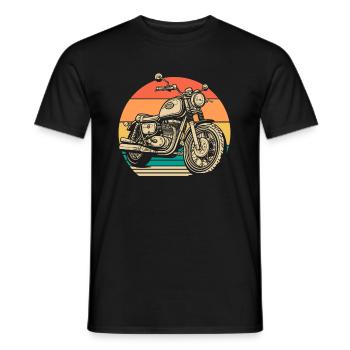 Motorrad Biker Motorbike - Männer T-Shirt - Schwarz - Vorne - AI Model Male 178 light (178cm)