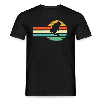 Pêche à la ligne - T-shirt homme - noir - Devant - AI Model Male 178 light (178cm)