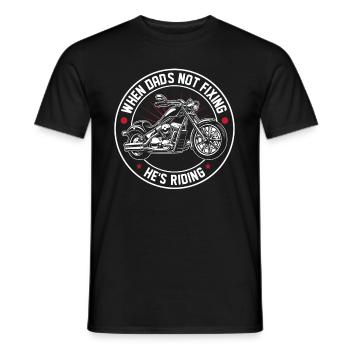 Motorrad Biker Motorbike Motorcycle Dad - Männer T-Shirt - Schwarz - Vorne - AI Model Male 178 light (178cm)