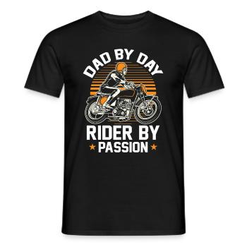 Motorrad Biker Motorbike Motorcycle Dad - Men's T-Shirt - black - Front - AI Model Male 178 light (178cm)