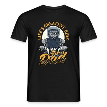 Motorrad Biker Motorbike Motorcycle Dad - Männer T-Shirt - Schwarz - Vorne - AI Model Male 178 light (178cm)