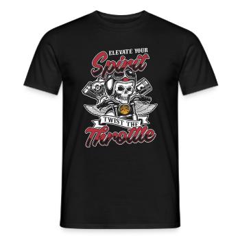 Motorrad Biker Moto Moto Thérapie - T-shirt homme - noir - Devant - AI Model Male 178 light (178cm)