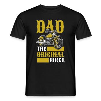Motorrad Biker Motorbike Motorcycle Dad - Männer T-Shirt - Schwarz - Vorne - AI Model Male 178 light (178cm)