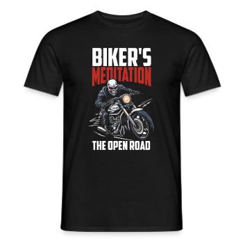 Motorrad Biker Moto Moto Thérapie - T-shirt homme - noir - Devant - AI Model Male 178 light (178cm)