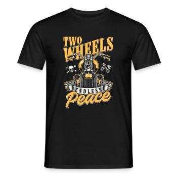 Motorrad Biker Motorbike Motorcycle Therapy - Männer T-Shirt - Schwarz - Vorne - AI Model Male 178 light (178cm)