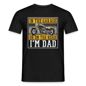 Motorrad Biker Motorbike Motorcycle Dad - Männer T-Shirt - Schwarz - Vorne - AI Model Male 178 light (178cm)